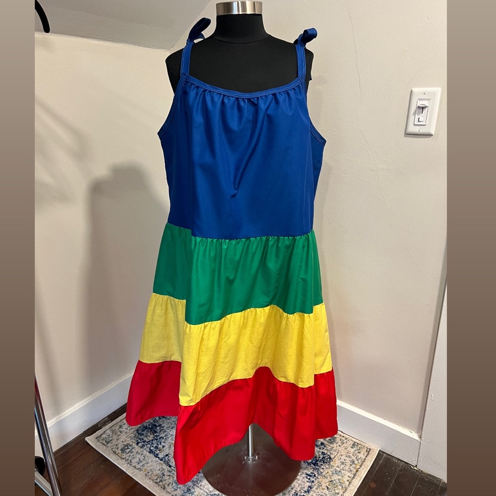 VINTAGE Adjustable MAXI Dress! PLUS SIZE! 🌈